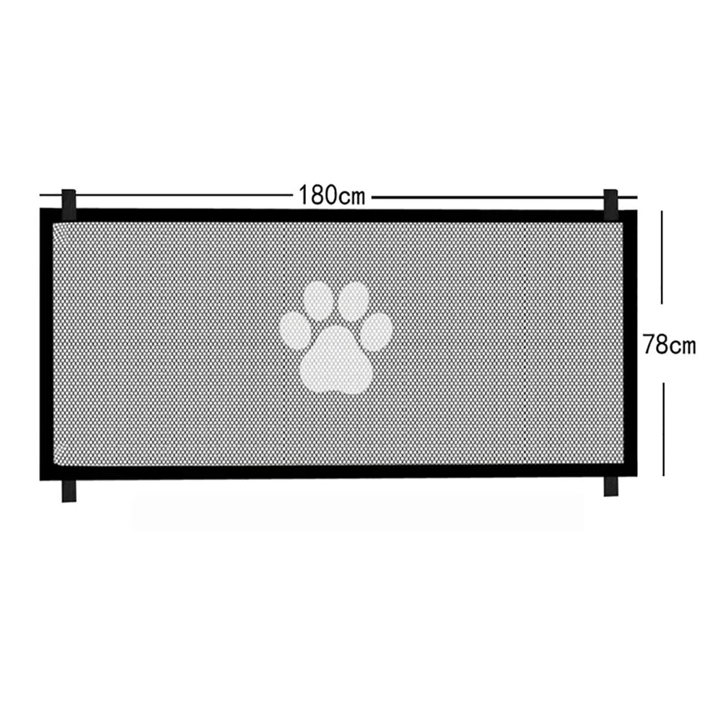 Barrière de Sécurité Filet pour Chien – Portes & Escaliers (Sans Perçage)