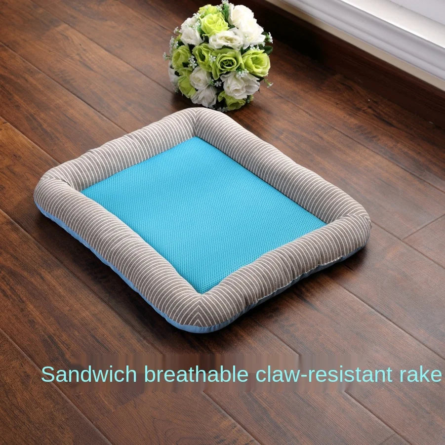 Tapis Rafraîchissant "Ice Silk" avec Rebords – Confort & Anti-Coup de Chaleur