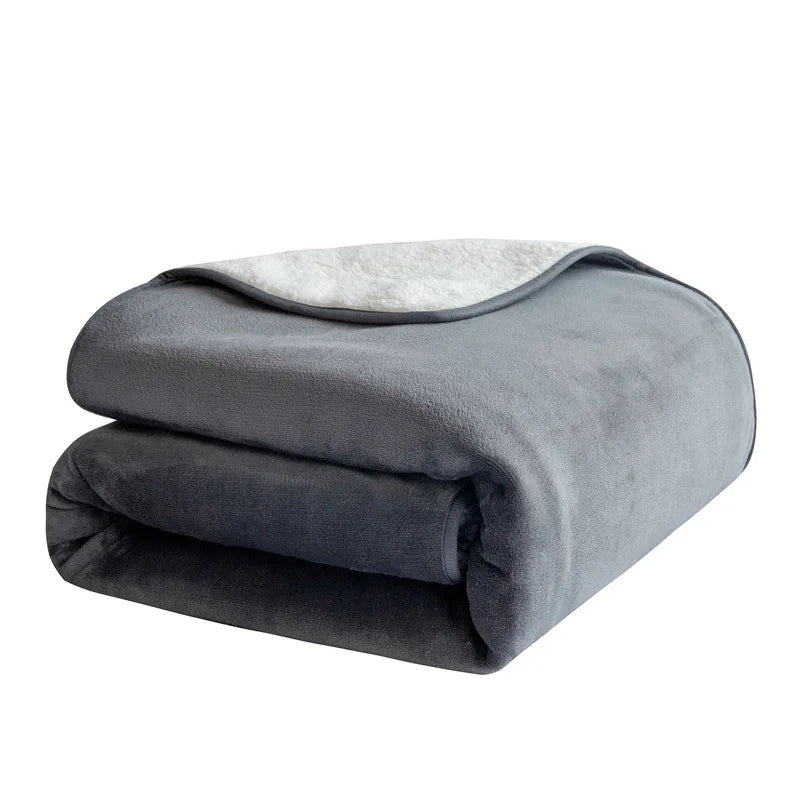 Couverture Imperméable Premium "Anti-Bouloche" – Doublure Sherpa & Résistante