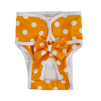 Culotte Menstruelle "Nœud Papillon" pour Chienne – Tissu Stretch & Confort