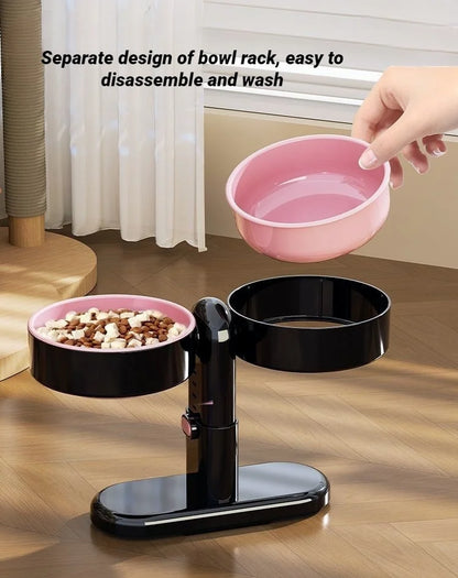 Double Gamelle Surélevée & Murale Réglable (5 Niveaux)