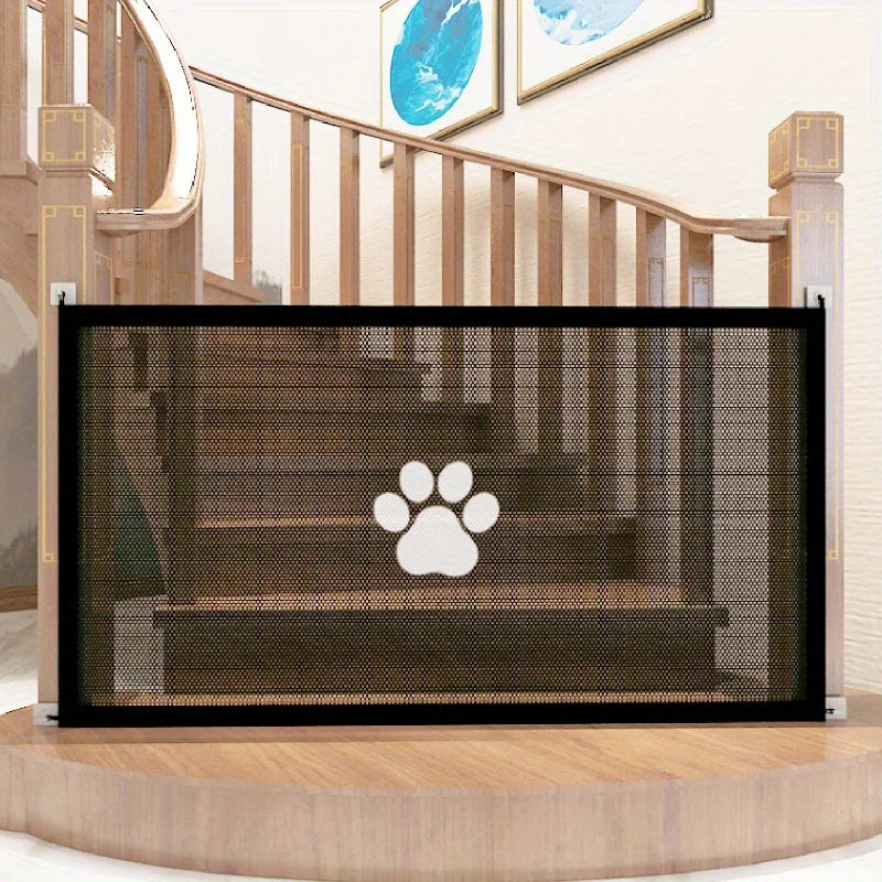 Barrière de Sécurité Filet pour Chien – Portes & Escaliers (Sans Perçage)