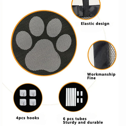 Barrière de Sécurité Filet pour Chien – Portes & Escaliers (Sans Perçage)