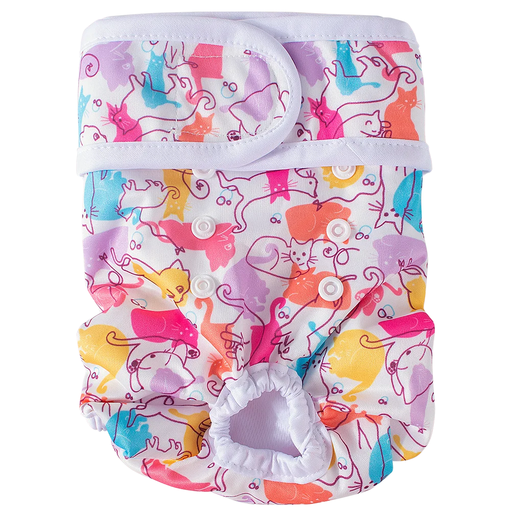 Couche Lavable & Ajustable pour Chienne – Absorption Renforcée & Imperméable