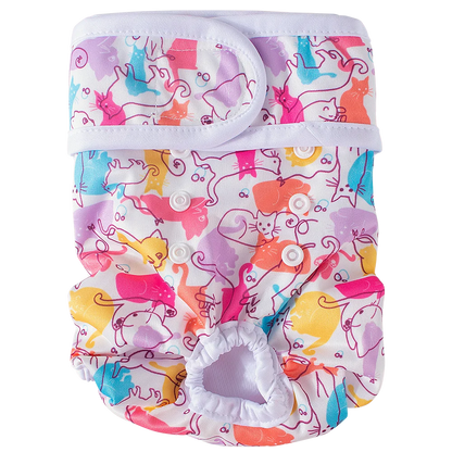 Couche Lavable & Ajustable pour Chienne – Absorption Renforcée & Imperméable