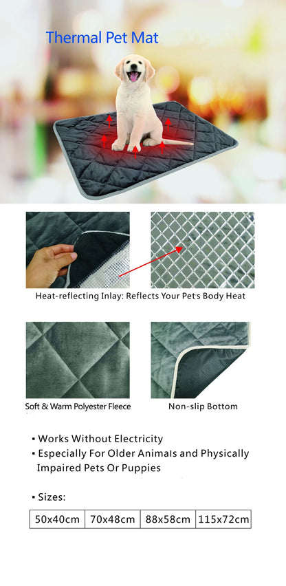 Tapis Thermique Auto-Chauffant "Miroir" – Spécial Arthrose & Seniors (Sans Électricité)