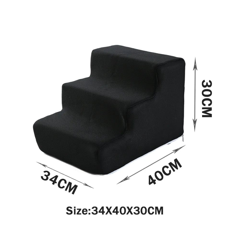 Escalier Chien "Classic Cube" : Marches Droites & Stables (Mousse Confort)