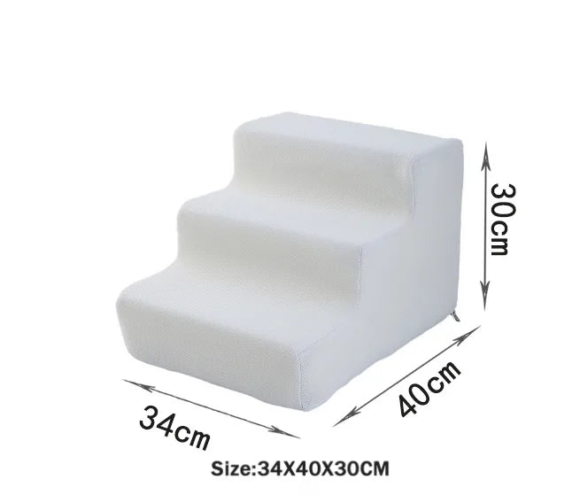 Escalier Chien "Classic Cube" : Marches Droites & Stables (Mousse Confort)