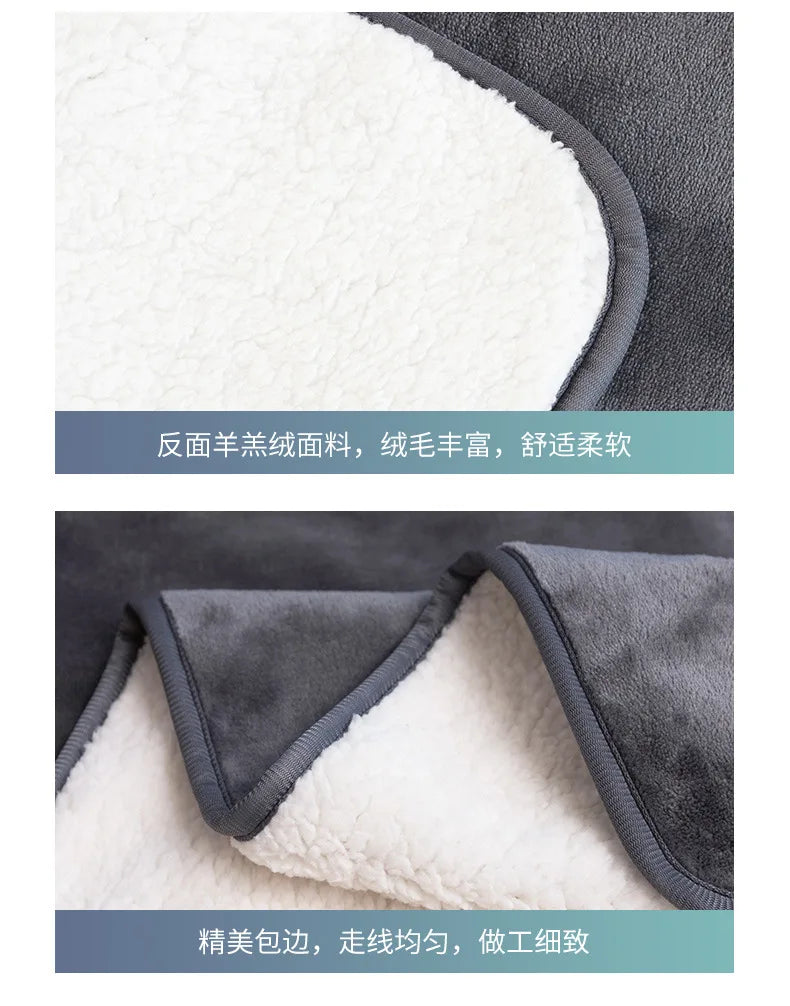 Couverture Imperméable Premium "Anti-Bouloche" – Doublure Sherpa & Résistante