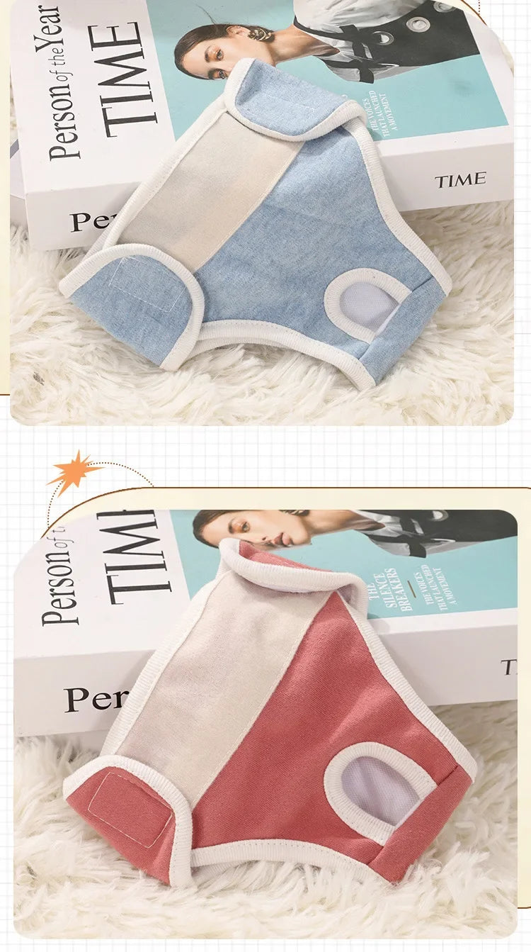 Culotte de Protection Hygiénique & Couche Lavable pour Femelle (Chaleurs & Incontinence)