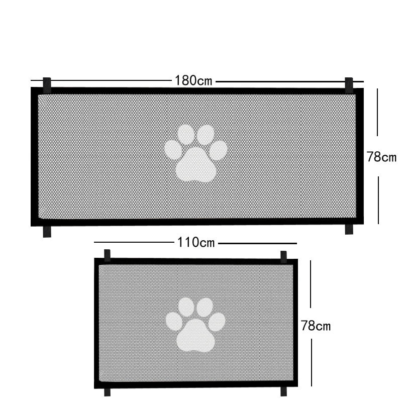 Barrière de Sécurité Filet pour Chien – Portes & Escaliers (Sans Perçage)