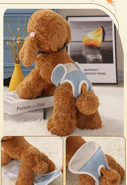 Culotte de Protection Hygiénique & Couche Lavable pour Femelle (Chaleurs & Incontinence)