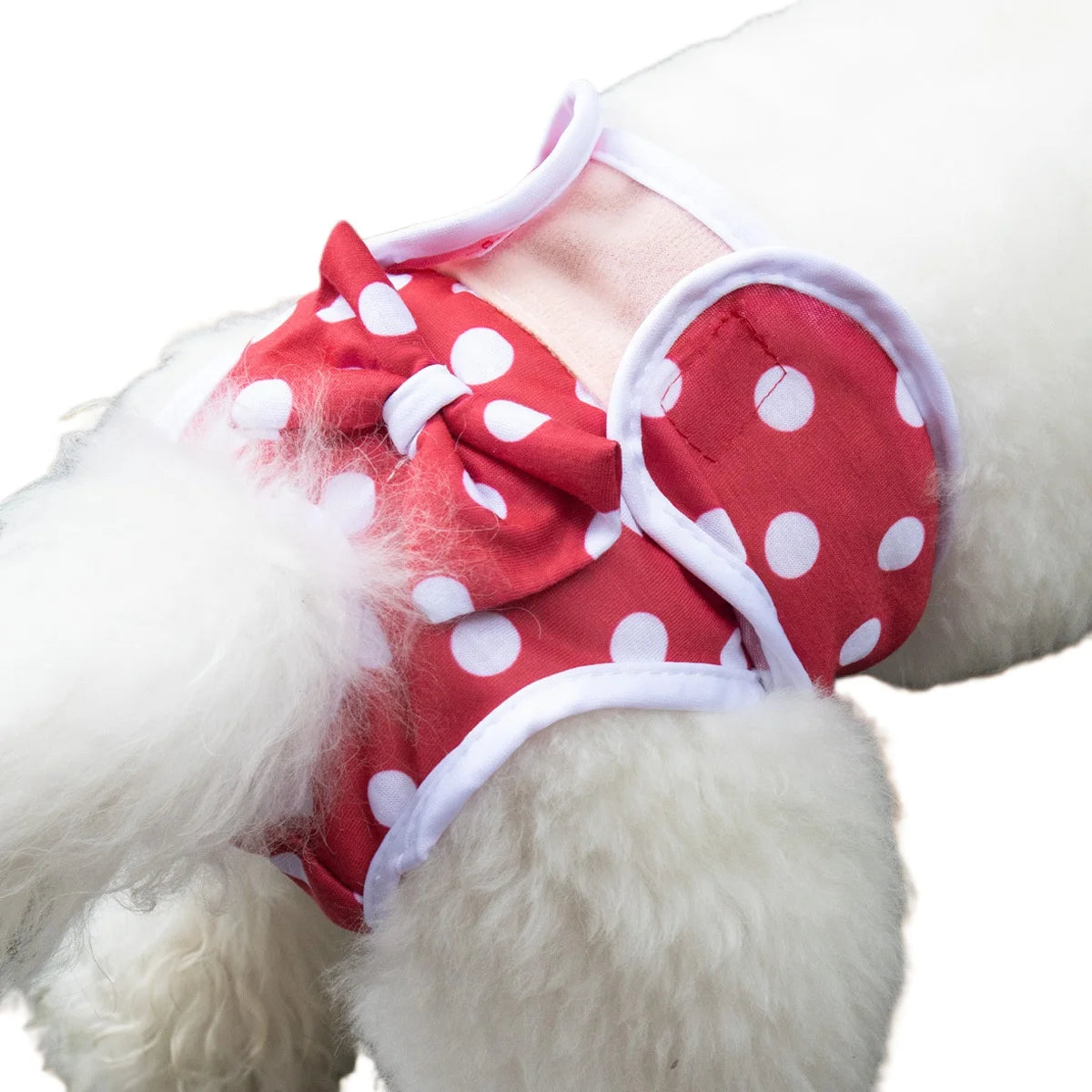 Culotte Menstruelle "Nœud Papillon" pour Chienne – Tissu Stretch & Confort