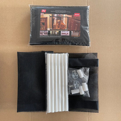 Barrière de Sécurité Filet pour Chien – Portes & Escaliers (Sans Perçage)