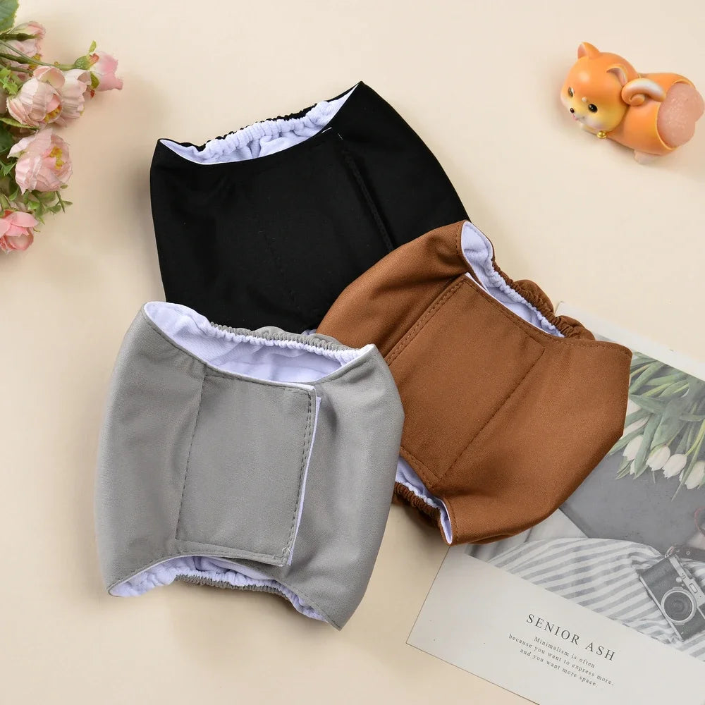 Lot de 3 Bandeaux Urinaires Lavables – Couches Mâle Anti-Marquage (Économique)