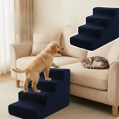 Escalier Chien "Classic Cube" : Marches Droites & Stables (Mousse Confort)