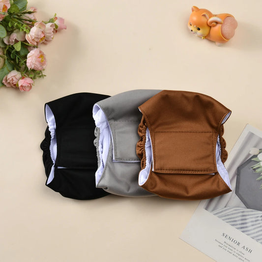 Lot de 3 Bandeaux Urinaires Lavables – Couches Mâle Anti-Marquage (Économique)