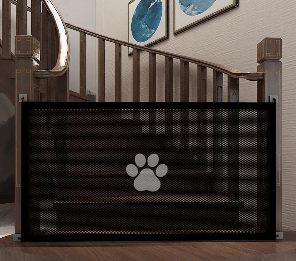 Barrière de Sécurité Filet pour Chien – Portes & Escaliers (Sans Perçage)