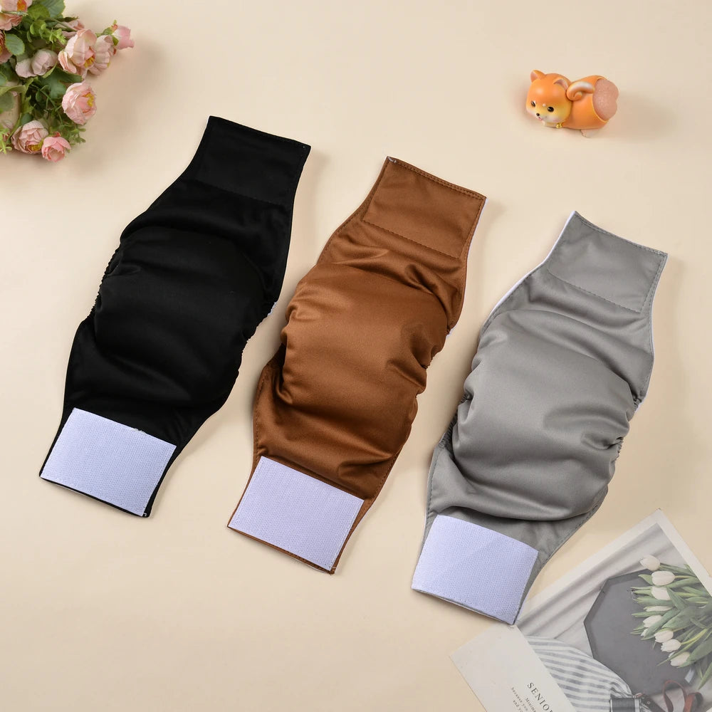 Lot de 3 Bandeaux Urinaires Lavables – Couches Mâle Anti-Marquage (Économique)