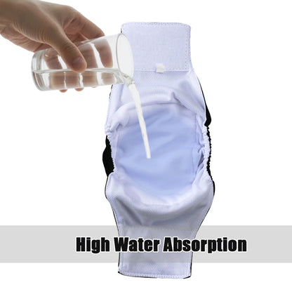 Lot de 3 Ceintures de Propreté Lavables pour Chien Mâle – Anti-Fuite & Ajustable