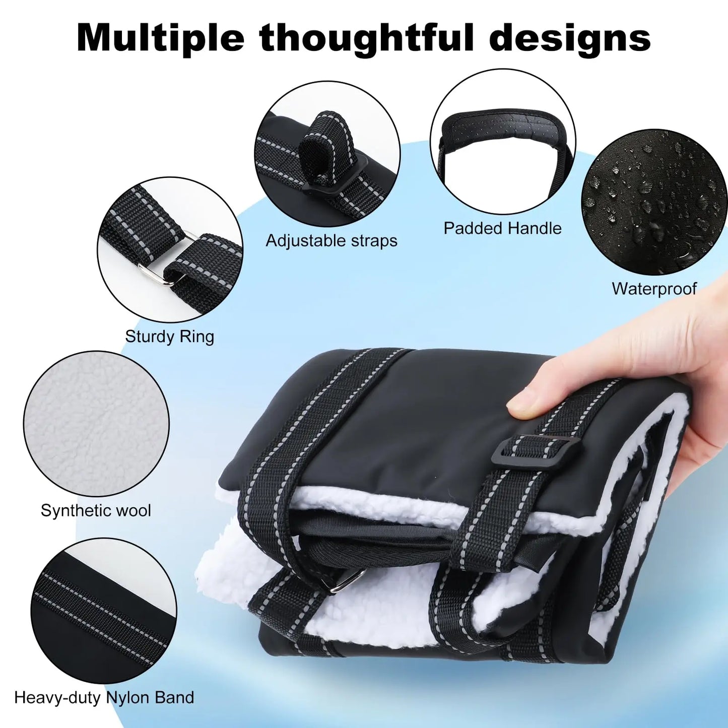 Harnais de Soutien "Soft Lift" : Doublure Polaire & Sangles Réglables (S à L)