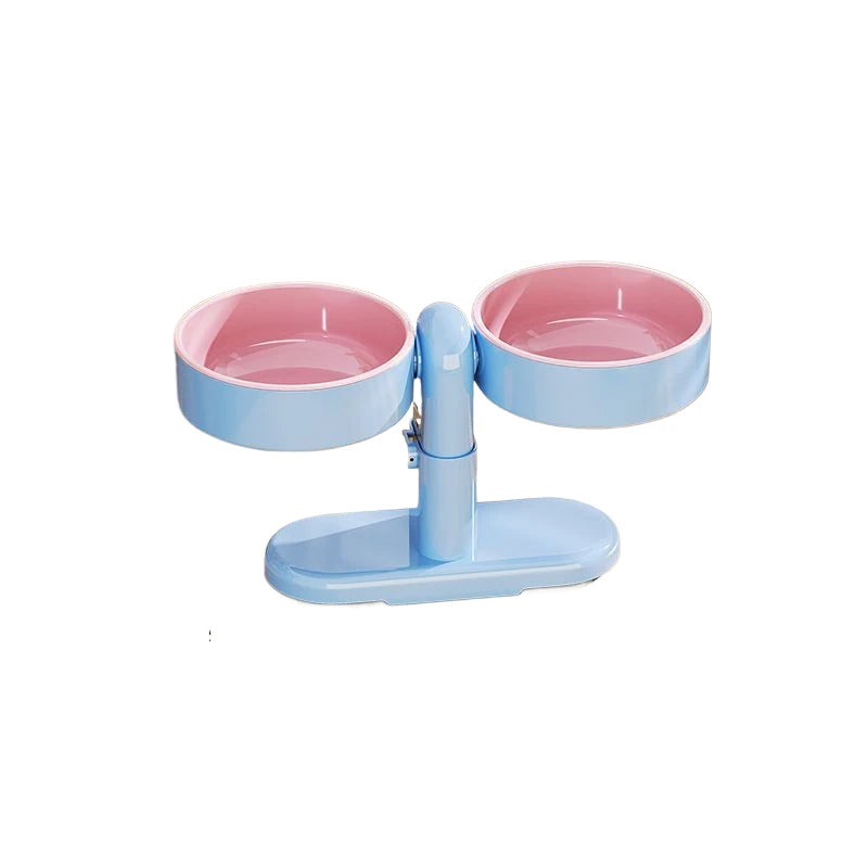 Double Gamelle Surélevée & Murale Réglable (5 Niveaux)