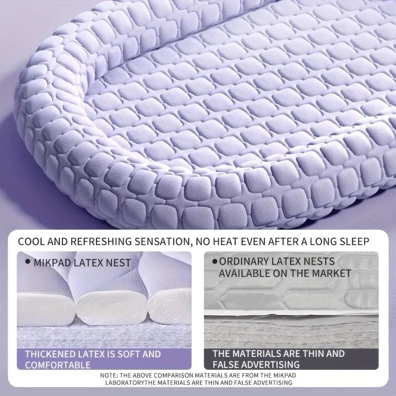 Panier Orthopédique Rafraîchissant : Latex & Soie Glacée – Anti-Coup de Chaleur