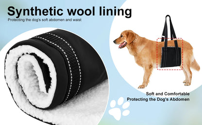 Harnais de Soutien "Soft Lift" : Doublure Polaire & Sangles Réglables (S à L)