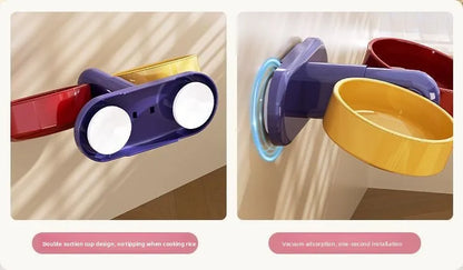 Double Gamelle Surélevée & Murale Réglable (5 Niveaux)