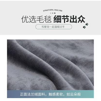 Couverture Imperméable Premium "Anti-Bouloche" – Doublure Sherpa & Résistante