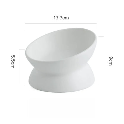 Gamelle Orthopédique Céramique Inclinée 15° – Anti-Vomissement & Confort Cervical