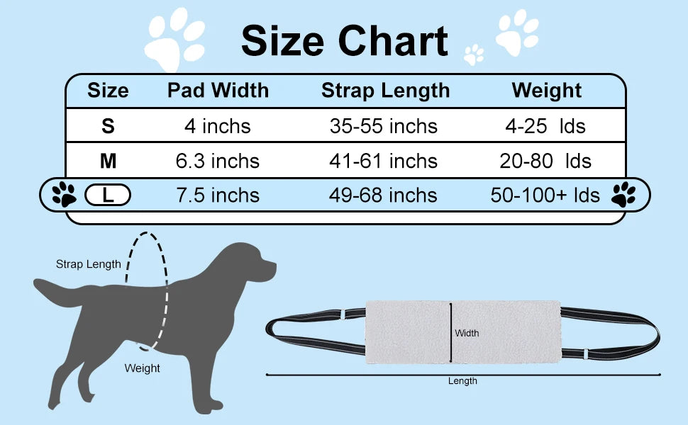 Harnais de Soutien "Soft Lift" : Doublure Polaire & Sangles Réglables (S à L)